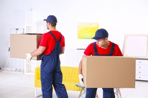 Secure document storage facility in Greenwich with organized archive boxes