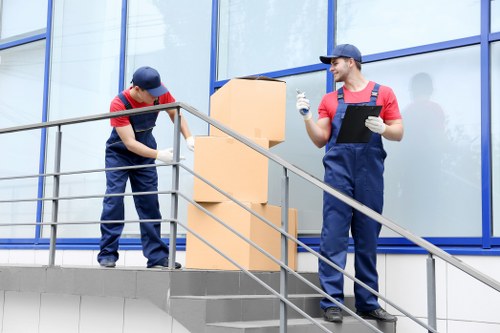 Customer and staff safety at a storage facility entrance