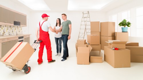 Business inventory stored securely in Greenwich storage facility
